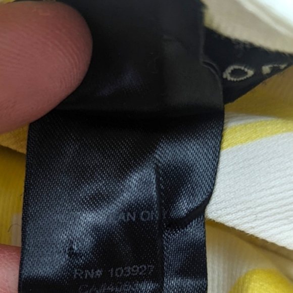 Marc Jacobs Bow Sundress Womens 2 Yellow White Sleeveless Tank Cotton - Picture 10 of 10